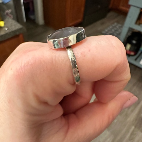 Chocolate Moonstone & Sterling Silver ring - Picture 4 of 11